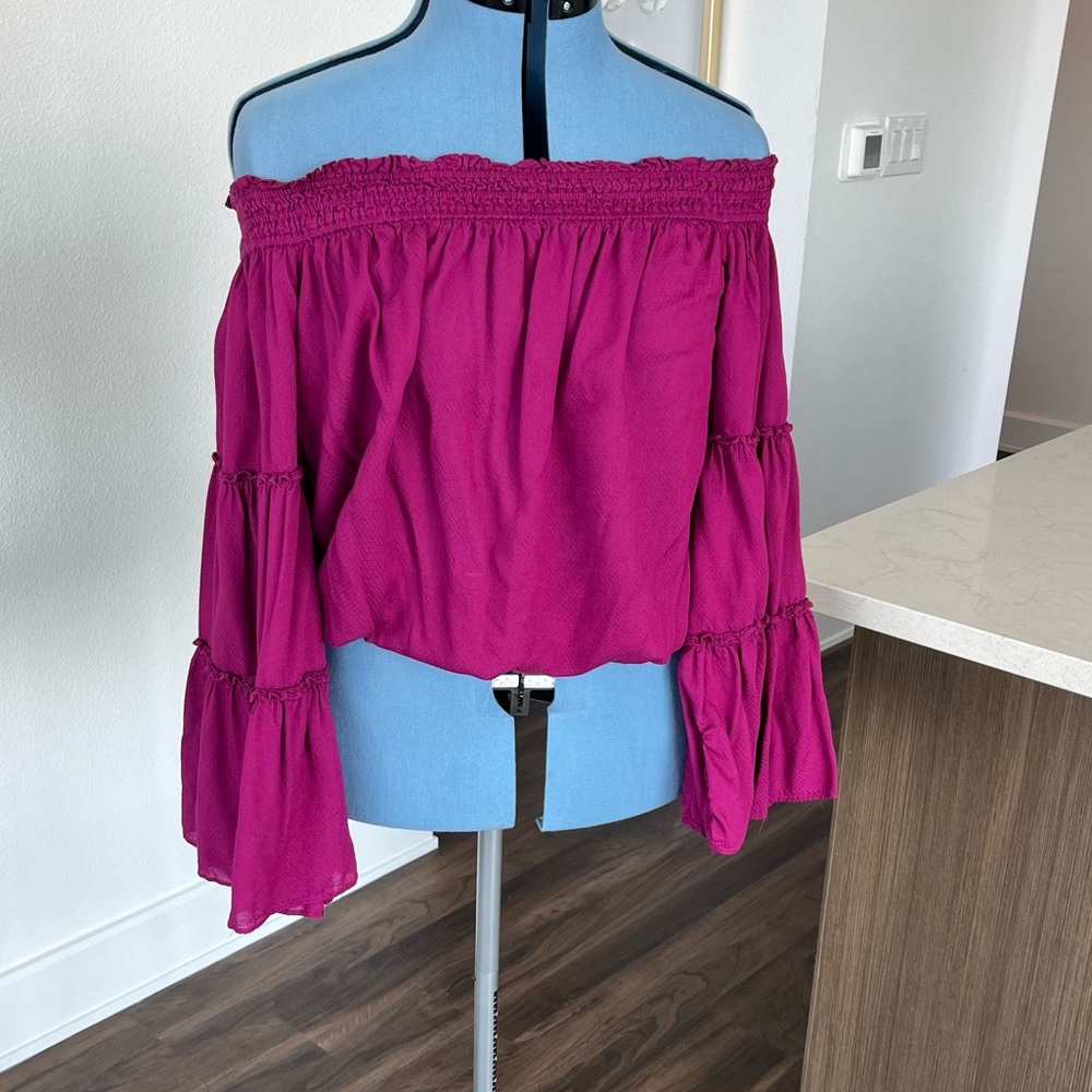 Free People Off-Shoulder Blouse